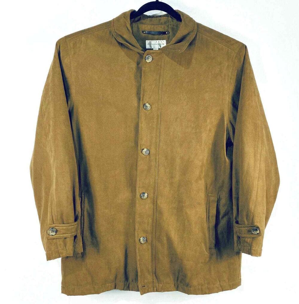 Cutter & Buck Men's XL Microsuede Lightweight Zip Up Jacket Coat